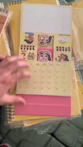 DIY✨2025/2568 ปฏิทินตั๊งโต๊ะ15x16 ซม. จดโน๊ตได้ทุกแผ่น ขนาดตั้งโต๊ะพกพา