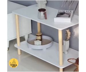 ชุดโต๊ะข้างโซฟาสองชั้น มี 2 ขนาด 25 กรัม ทันสมัย ห้องนั่งเล่น กลางแขก ราคาที่เหมาะสม