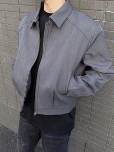 American Retro Cleanfit Short Padded Shoulder Jacket Outwear Mens Spring & Fall Fancy Handsome Lapel Suit Tops