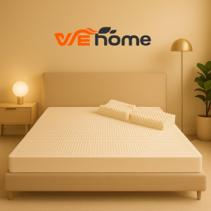 WEHOME ที่นอนยางพารา 100% ลดอาการปวดหลัง หนา 3 นิ้ว รองรับสรีระ กระจายน้ำหนัก Latex Topper
