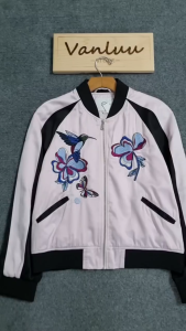 Áo khoác bomber thêu áo bomber thêu 2 lớp cực đẹp cho nữ