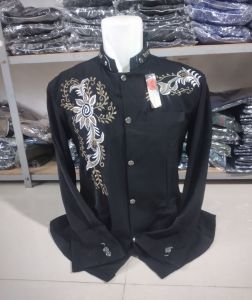 jasko jas koko koko modern baju muslim pria merah marun