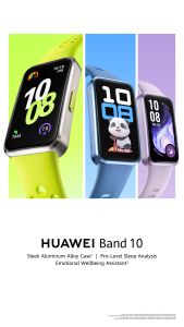 HUAWEI Band 10 Smartwatch | Ultra-Light and Ultra-Slim | Emotional Wellbeing Assistant | Pro-Level Sleep Analysis