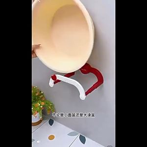 Retractable Suction Cup Basin Holder Dopamine Punch-Free Multifunctional Storage Organizer For Bathroom Kitchen