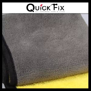 QuickFix Microfiber Towel Double Layer Multi Purpose Car Cleaning Cloth High Water Absorption Polish Kain Lap Kereta