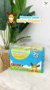 Moose Gear Baby Tape Diaper 60pcs (2PACKS) Super Absorbent No Leaks