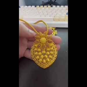 Bee Sunflower Dubai 24k Gold Plated Necklace Earring Set Middle East African Bride Jewelry
