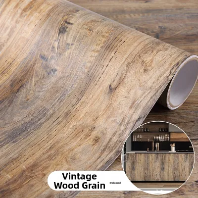KEERMAN | Antique Wooden Texture Wallpaper Roll