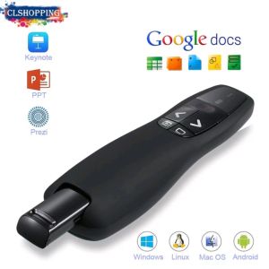 4GHz Wireless Presenter with Laser Pointer and Remote Control - Presentation Aid for USB Devices - Supports Multiple Presentation Modes - Black