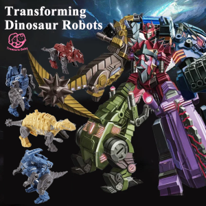 Transforming Dinosaur Robots Kids Toy Five-in-one Dinosaur Transforming Robot Toy Childrens Birthday Gift