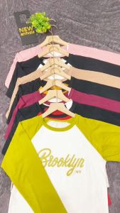 Atasan lengan panjang wanita/kaos oval reglan lengan panjang sablon/pakaian wanita terbaru kekinian