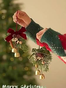 QIWEILANG | Christmas Atmosphere Ring Bell Decorations New