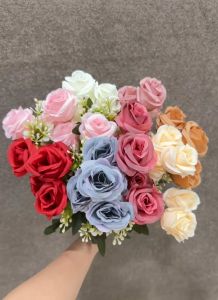 Bunga Mawar Rose Kuncup Korea Cabang 5 (Satuan) Dekorasi Bucket Wedding Bunga Import