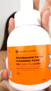 SNOW LUXURY oil cleanserNiacinamide Facial Cleansing Foam 300ML/150ML Moisturizing Brightening Anti-Acne Care