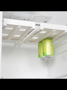 Refrigerator Hanging Shelf Beer Coke Pull Tab Can Holder Dispenser Kitchen Food Plastic Storage Rack Partition