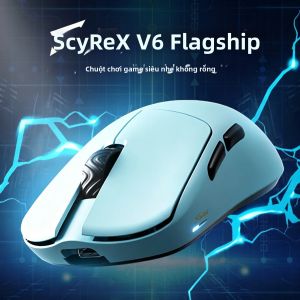Chuột Chơi Game Không Dây SCYROX V6/V6s PAW NEXTI 8K 50000DPI 42g Siêu Nhẹ 880IPS 80G 0.125ms LOD5 Tay Cầm Kiểu Móng Vuốt Thể Thao Điện Tử Ba Chế Độ Dành Cho Game Thủ PC