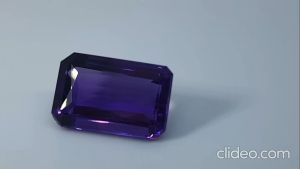 Natural Uruguay Purple Amethyst 13.09 Cts. Emerald Cut Eye Clean Grade Loose Gemstone