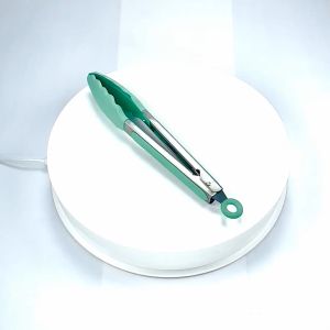 Capitan Makanan Silikon Warna Tebal 12|Stainless Steel Barbeque Silicone Kitchen Tongs AF306