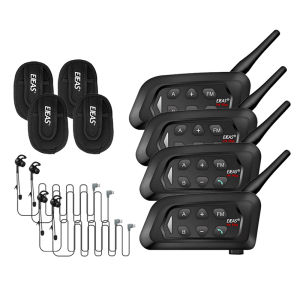 Tai Nghe Bluetooth EJEAS V4C Plus In-Ear Đàm Thoại Toàn Đôi Chống Nước Khử Tiếng Ồn Dành Cho Bóng Đá Hội Nghị