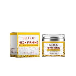 【Effective 3 days】EELHOE Neck Cream Lifting Firming Lighten Fine Line Eliminate Double Chin Rejuvenation Moisturizer Neck Rejuvenation Cream Hydrolyzed Collagen Neck Cream Face Lifting Firming Lightening Smoothing Care Lotion Moisturizer Neck