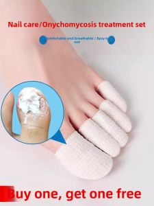 IMLUCKY | Fungal Nail Protection Cover Foot Pedicure Bandage Gray Nail Guard Anti-Crowding Finger Care Tool For Personal Hygiene