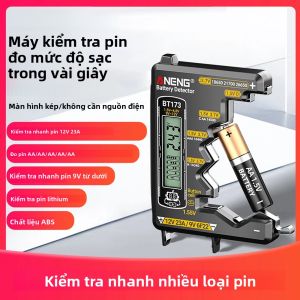 Máy Kiểm Tra Pin Đa Năng BT173 Máy Kiểm Tra Dung Lượng Kỹ Thuật Số Đồng Hồ Đo Điện Áp Cho Pin AA/AAA/C/D/9V 18650/21700 Pin Lithium