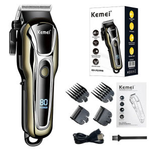 Kemei | Kemei KM-PG1990A USB Rechargeable Electric Hair Clipper Professional Cordless Men Hair Trimmer Mens Hair Cutting Machine