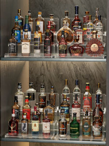 Giá Trưng Bày Rượu Acrylic Cấp Bậc Nhỏ Giá Trưng Bày Rượu Rum Và Whiskey Giá Để Đồ Uống Bằng Nhựa Thiết Kế Xếp Chồng