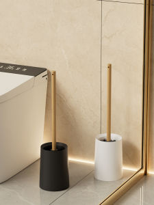 Long Handle Toilet Brush No Dead Angle Household Toiletries Bathroom Cleaning Tools Durable Plastic Toilet Brush with Base