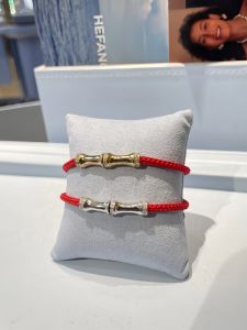 Double Layer Red String Waterdrop Bracelet Hefang Vintage Court Style Silver Jewelry Lucky Charm Couple Matching Accessories