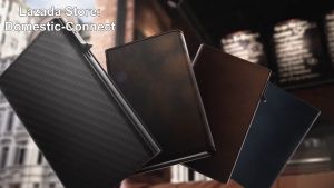 Premium+ Leather Smart Wallet Pop Up Card Holder Minimalist Design Aluminum Metal | RFID Protected | Magnet Closure