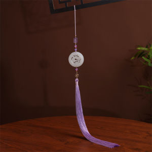 Elegant Ancient Chinese Style Waist Pendant Long Hanging Ornament for Hanfu Skirt Horse Tailed Skirt Mixed Material Accessory