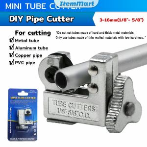 ItemMar Mini Tube Cutter 1.5"-5.8" (3-16mm) for Cutting Aluminum/Plastic Tube/Copper/thin Stainless Steel/PVC/Brass pipe
