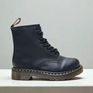 Sepatu Docmart BOOTS Dr martens 1460 Black Smooth classic leather 8 Hole Ultimate PK Quality