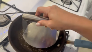 Alat Press Penekan Daging Burger Bahan 304 Stainless Adonan Meat Press Grill Press Burger Bacon