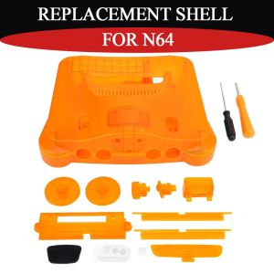 10 Colors Durable Full Housing Translucent Box For N64 Replacement Housing Shell Case Repair Parts For N64 Game Console Accessor
