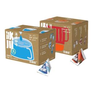 LIANFEIKAFEI | Ice Glacier Volcano Drip Cold Brew Black Coffee Concentrate 0 Sugar 0 Fat 10 Capsules