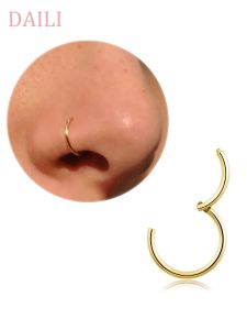 1 Chiếc Khuyên Mũi Liền Mạch Bằng Thép Titan Khuyên Clicker Khuyên Sụn Khuyên Tai Trang Sức Không Gây Dị Ứng Phụ Kiện Trang Sức Cơ Thể