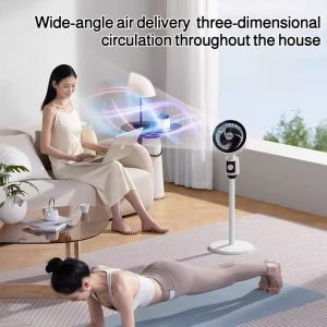 Desktop dualuse floor fan shaking head wideangle air supply