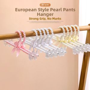 New European Style Pearl and Bow Kids Clothes Hanger