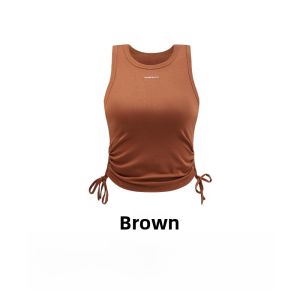 MiiOW | Womens Summer Sleeveless Short Tank Top Strap Vest Cool Sensation Underwear Outerwear Cotton Blend Elastic Fiber Base Shirt