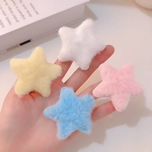 Jepit Rambut Anak Bintang Korea Jepitan Bulu Lembut Bintang Aksesori Anak Fashion Wanita PTT