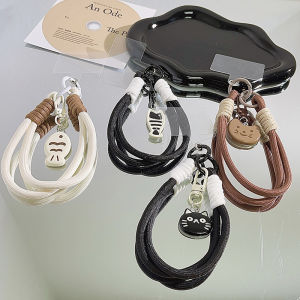 Created electrons Tali Gantungan Hp Small Fish Cat Phone Lanyard Phone Case Woven Pendant Short Camera Strap Phone Tali Lanyard Hp