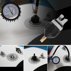 อะแดปเตอร์วาล์วอากาศสําหรับบอร์ด SUP อะแดปเตอร์ปั๊มพองเรือพายเรือคายัคปั๊มวาล์วอากาศเชื่อมต่อยางเครื่องอัดอากาศแปลง