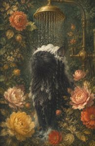 KAYOU | DIY Oil Painting By Numbers Kit Black Cat Shower Paint By Numbers Diy Numbers Painting Art On Canvas By Numbers