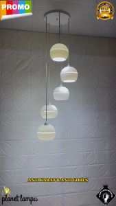 Lampu Gantung Hias Minimalis 5 in 1: Desain Modern untuk Interior