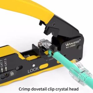 CAT5 CAT6 CAT6A CAT7 Crimping Pliers rj45 crimper network tool stripper cutter ethernet cable clamp lan kit