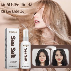 Xịt Tạo Kiểu Tóc Muối Biển 100ml Giữ Nếp Lâu Tạo Độ Phồng Làm Dày Tóc Độ Giữ Nếp Mạnh Không Nhờn Tạo Kiểu Mousse Mềm Mại Để Cải Thiện Kiểu Tóc