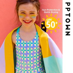 PPTOWN | Girls Sun Protection Swimsuit