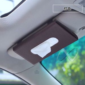Tempat Tisu Sunvisor Mobil Bahan PU Leather Interior Mobil